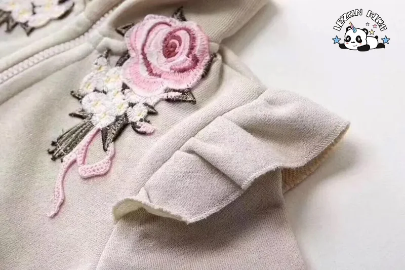 LEZONKIDS - Customizable Parent-child Clothing Kids Clothing Cotton Blend French Terry Women Tracksuit
